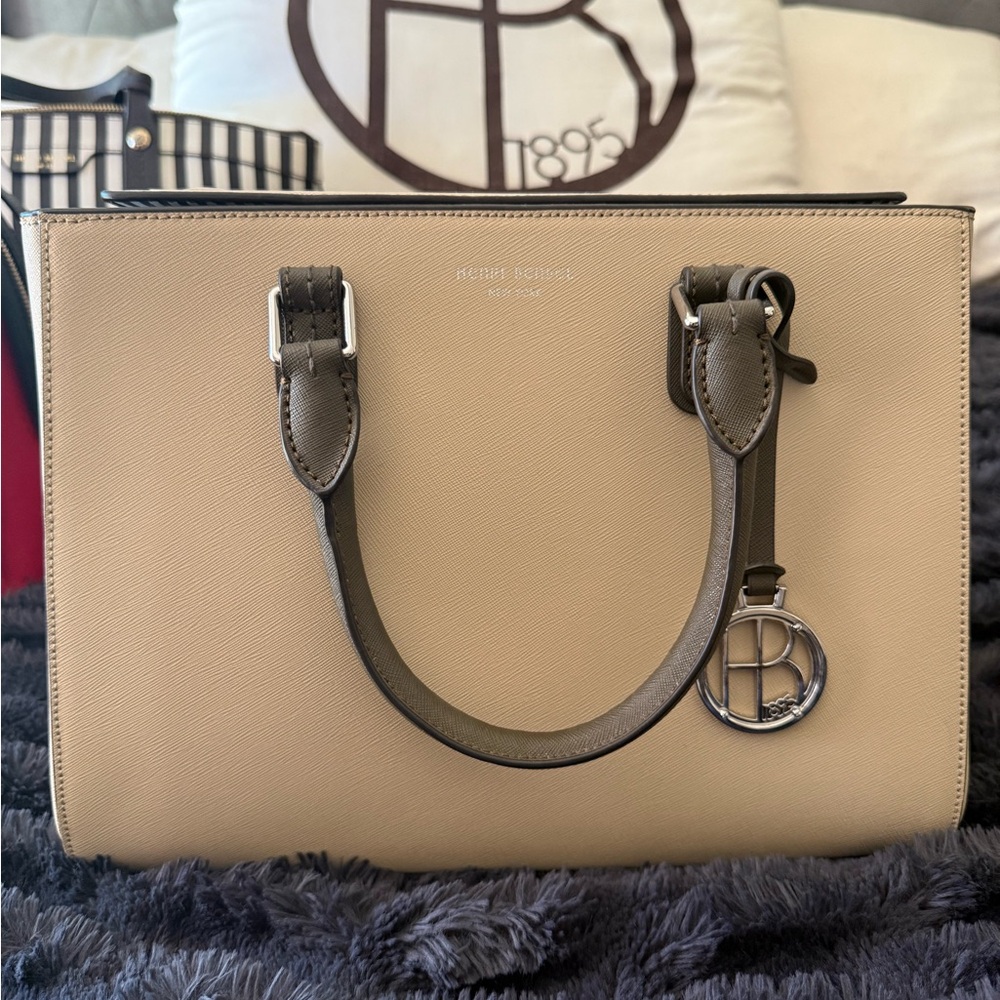Henri Bendel turnlock satchel